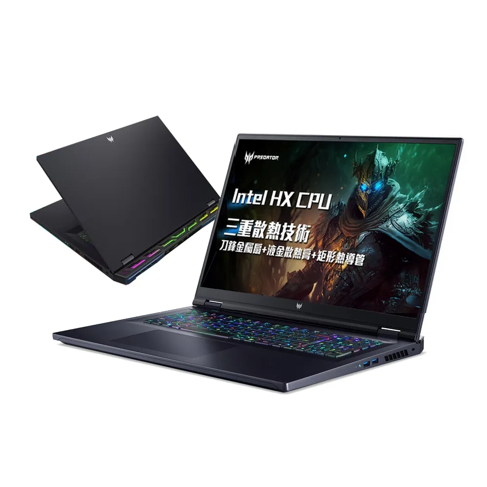 【Acer 宏碁】全新拆封品★18吋i7 RTX電競筆電(Predator/PH18-71-77ZF/i7-13700HX/32G/1T SSD/RTX4070/W11)