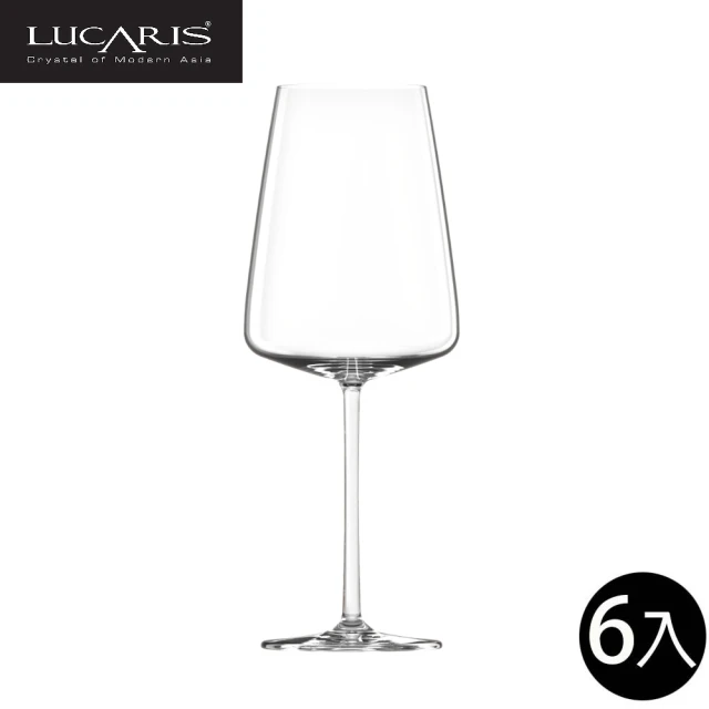 LUCARIS 無鉛水晶波爾多紅酒杯 770ml 6入組 Muse系列(紅酒杯 波爾多 大紅酒杯 無鉛水晶玻璃)