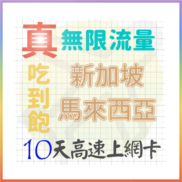 AOTEX 奧特克斯 10天新加坡上網卡馬來西亞上網卡真無限