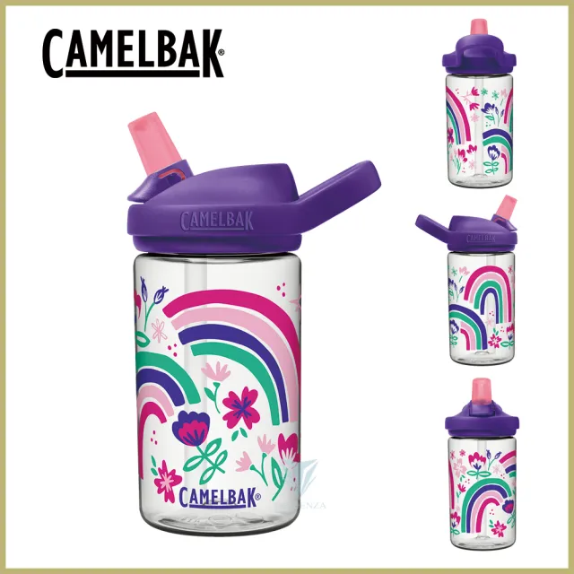 【CAMELBAK】400ml eddy+ 兒童吸管運動水瓶(公司貨/多喝水/兒童水壺/防塵蓋)