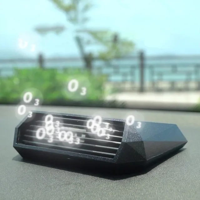 【BONum 博紐】車用太陽能自動開關臭氧消毒空氣清淨機(活氧 除臭 殺菌 感應開關 計程車)
