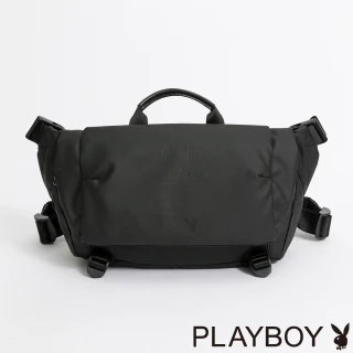 【PLAYBOY】單肩背包 Play系列(黑色)