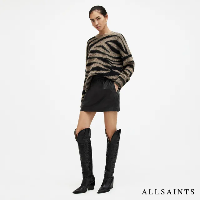 【ALLSAINTS】SHANA 羊皮短裙迷你裙 WL570Z(舒適版型)