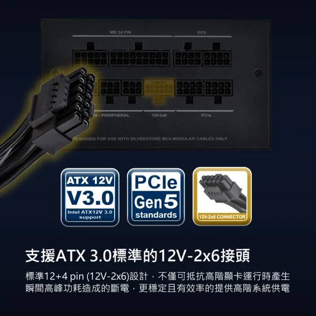 【SilverStone 銀欣】DA750R Gold 750W(金牌認證 電源供應器 3保固)