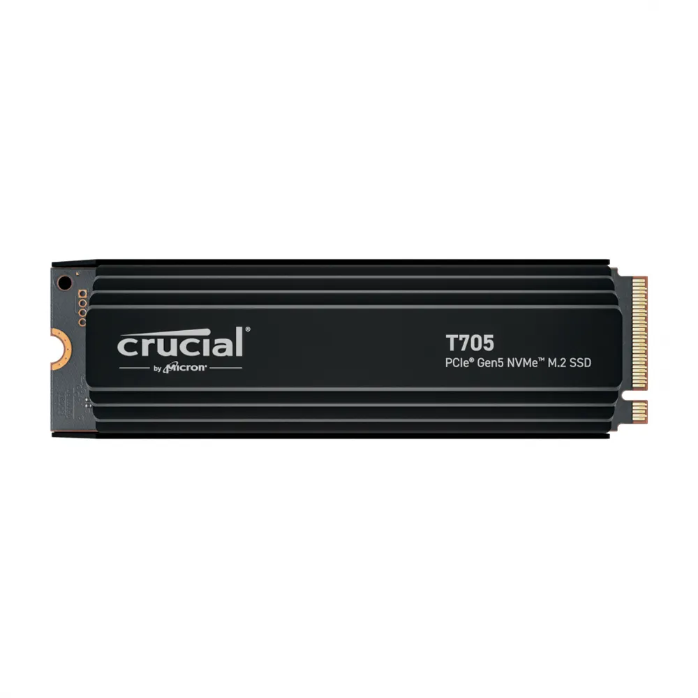 【Crucial 美光】T705 2TB Gen5 SSD固態硬碟(含散熱器)