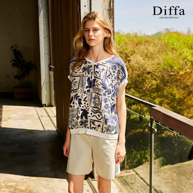 【Diffa】時尚美型口袋設計短褲-女