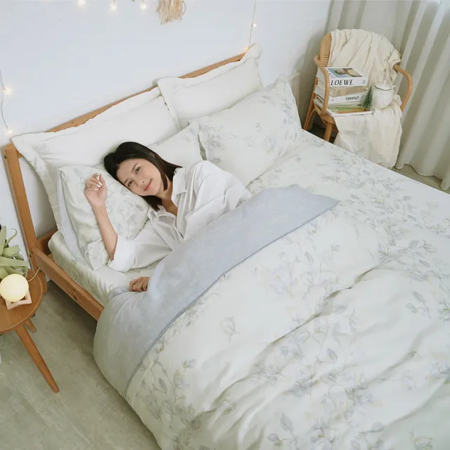 【BUHO 布歐】台灣製100%TENCEL天絲™床包枕套組-雙人(多款任選)