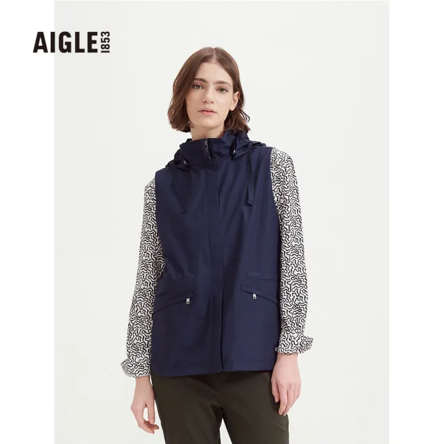 【AIGLE】女防風背心AG-3P244 三色(女裝 防風背心 機能背心)