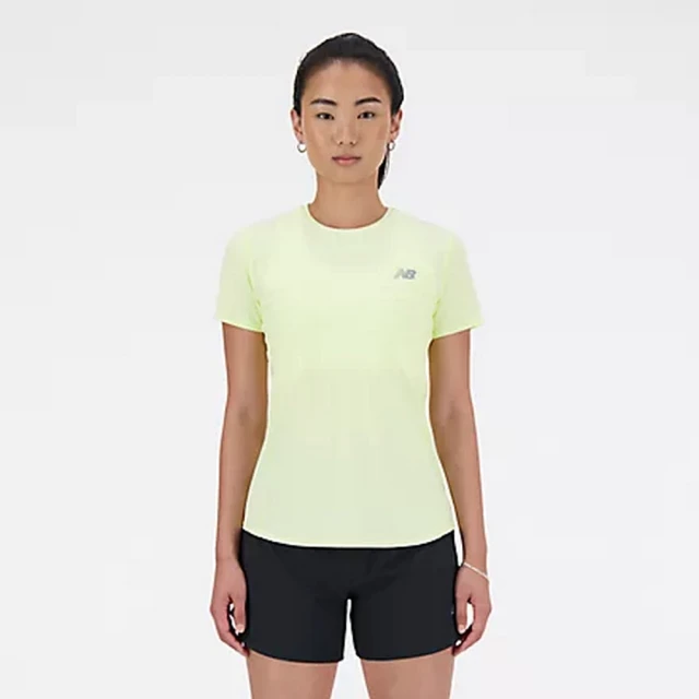 NEW BALANCE NB 短袖上衣 短袖上衣 休閒上衣 運動 休閒 女款 綠色(WT41281LLT-F)