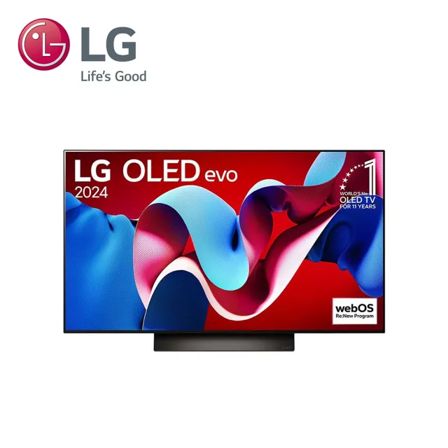 【LG 樂金】48型OLED evo C4 極緻系列 4K AI物聯網智慧顯示器(OLED48C4PTA)