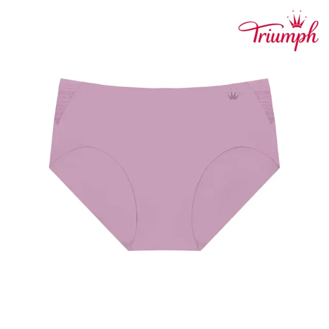 【Triumph 黛安芬】環保親膚材質 智能超彈系列 中腰三角內褲 M-EL(嫩紫)