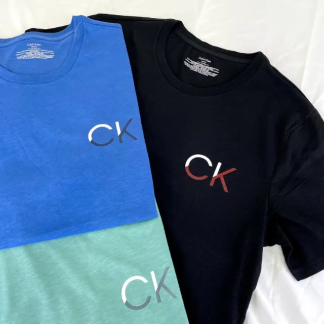 【Calvin Klein 凱文克萊】短T 現貨 男款 簡約英文字 T恤 短袖 素T CK  上衣 觸感佳(短袖 T恤)