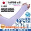 【Akiko Sakai】日本原裝-紫外線對策接觸冷感-5℃防曬涼爽成人兒童袖套2入組(防曬涼爽)