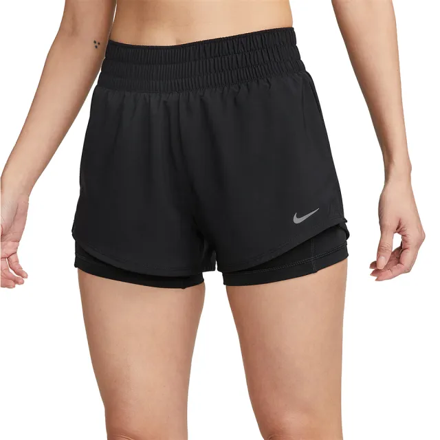 【NIKE 耐吉】運動短褲 AS W NK ONE DF MR 3IN 2N1 SRT 女 - DX6013010