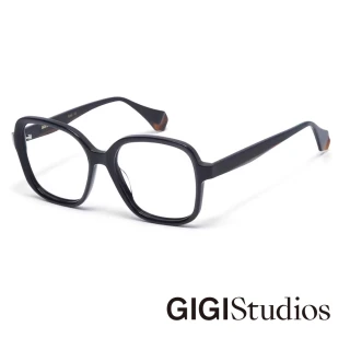 【GIGI Studios】新潮風格方框光學眼鏡(黑 - MIRELLE-6865/1)