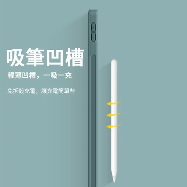 【ANTIAN】iPad Pro 11吋 2024 帶筆槽液態三折支架平板皮套 蜂窩散熱矽膠皮套 智慧休眠喚醒保護套