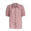 【OUWEY 歐薇】復古風造型釦襯衫上衣(粉色；XS-M；3242121517)