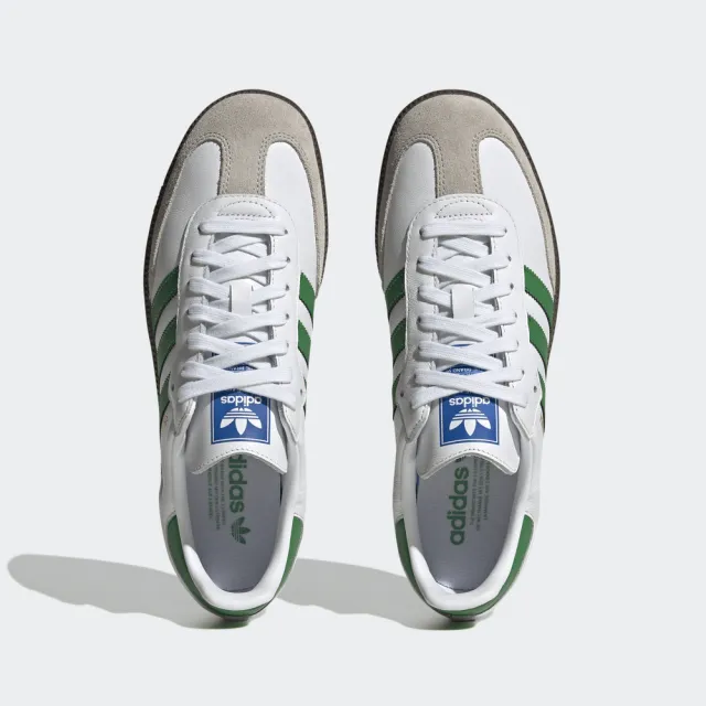 【adidas 愛迪達】SAMBA OG 運動休閒鞋(IG1024 男女鞋 ORIGINALS經典休閒鞋 白x綠)