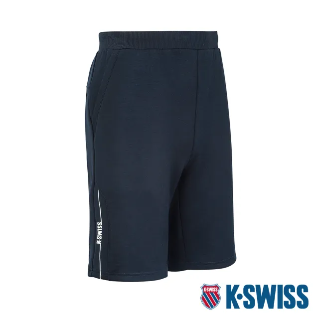 【K-SWISS】運動休閒短褲 Sweat Shorts-男-藍(1010251-426)