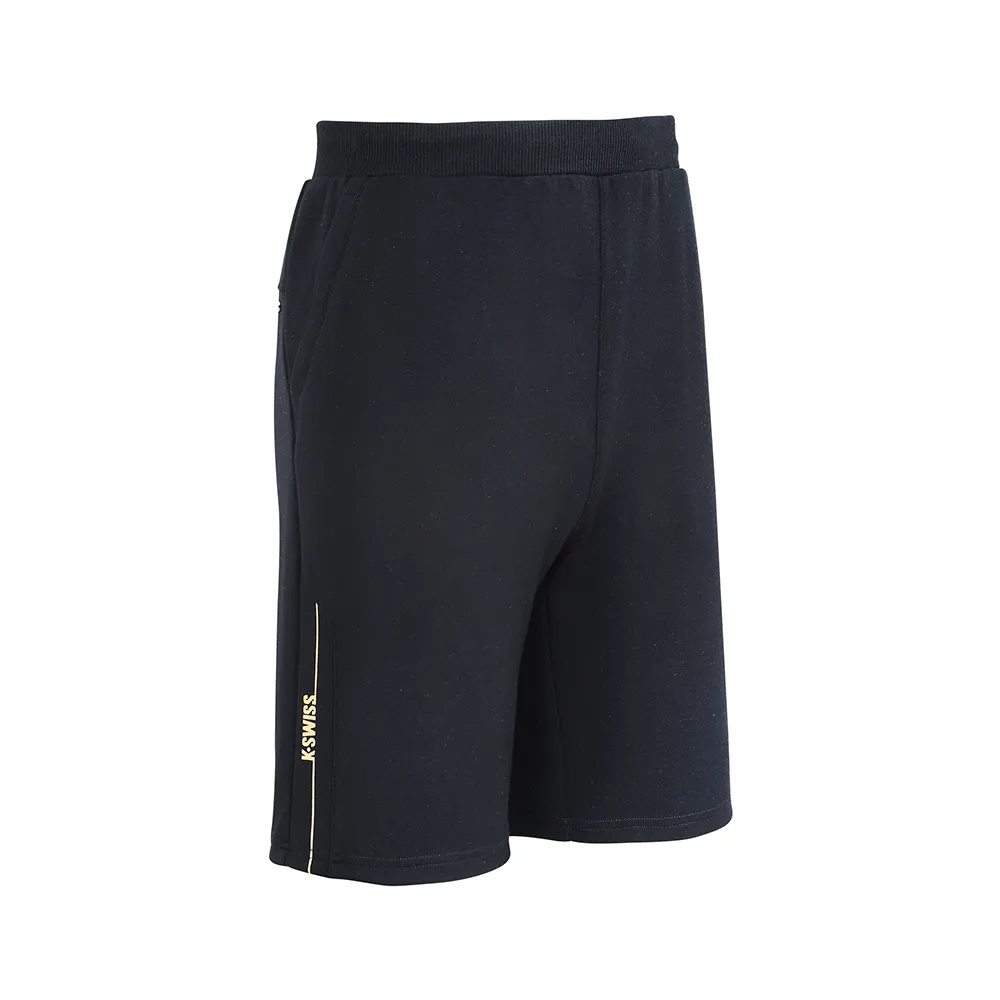 【K-SWISS】運動休閒短褲 Sweat Shorts-男-黑(1010251-008)