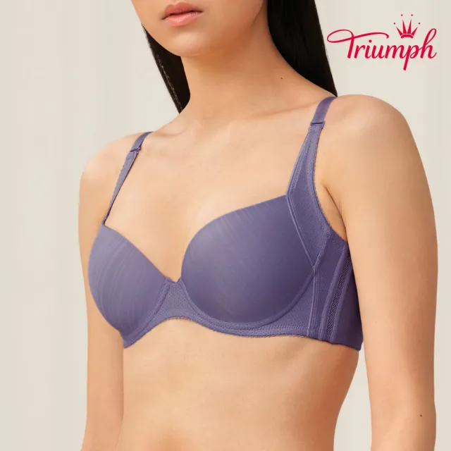 【Triumph 黛安芬】Pure Invisible風格自在系列 涼感軟鋼圈內衣 B-E(夜藍)