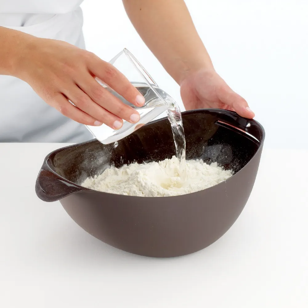 【LEKUE】白金矽膠發酵烘焙碗 棕600ml(微波料理 麵包發酵籃)