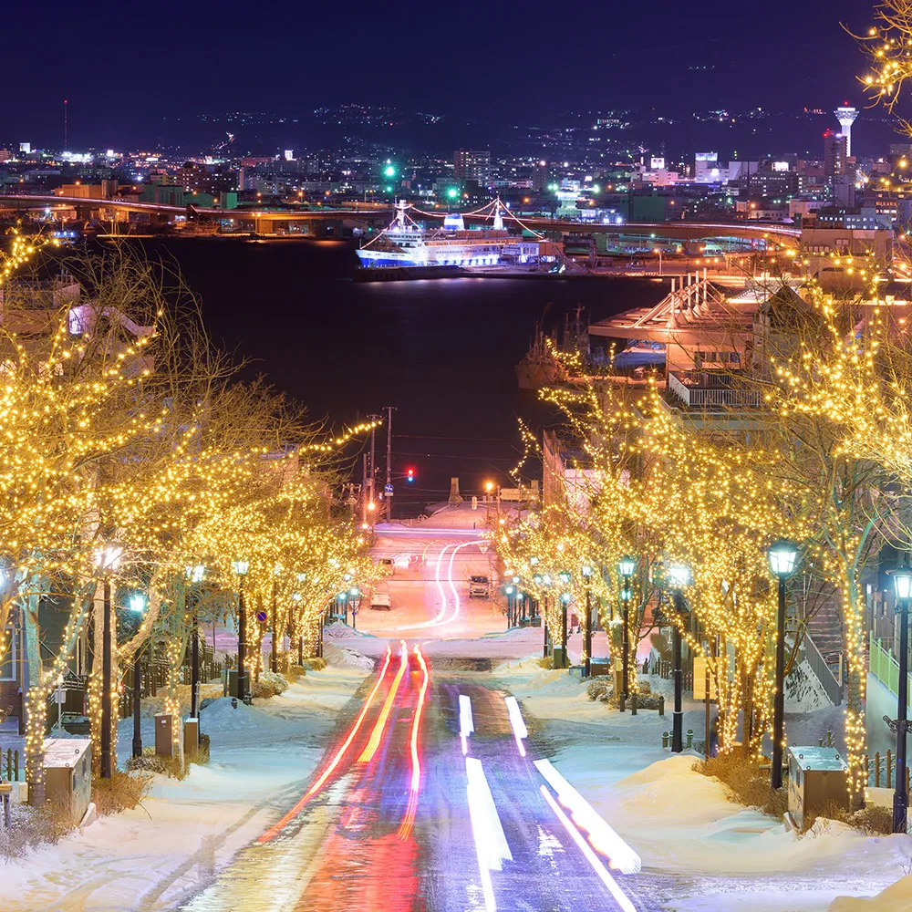 【喜鴻假期】【雪戀星空北海道5日】雪飄夜景、企鵝散步、熊牧場、戲雪趣、北國燈節、三蟹溫泉