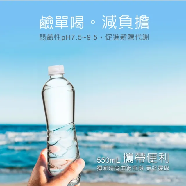 【悅氏】light鹼性水無標籤水550mlx3箱(共72入)