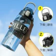 【OMG】美國進口Tritan材質 防摔透明水瓶 運動隨身瓶 戶外便攜彈蓋水壺 700ml(一鍵彈蓋吸管水瓶)