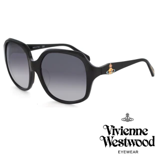 【Vivienne Westwood】英國精品時尚系列大框太陽眼鏡(VW78901-黑)