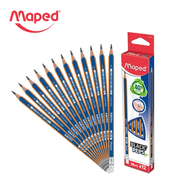 【法國Maped】高品質環保再生鉛筆(鉛筆 筆 學生 文具 禮物)