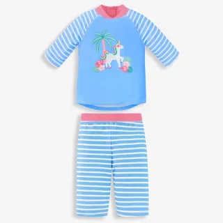 【JoJo Maman BeBe】嬰幼兒/兒童兩件式防曬泳裝_夢幻獨角獸(JJH2456)
