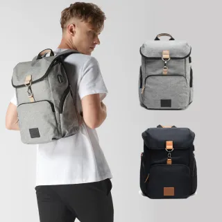 【MARSUS】交換禮物 MODIIFY FUNC 系列 BANFF 都市休閒後背包15吋電腦包(黑/灰)