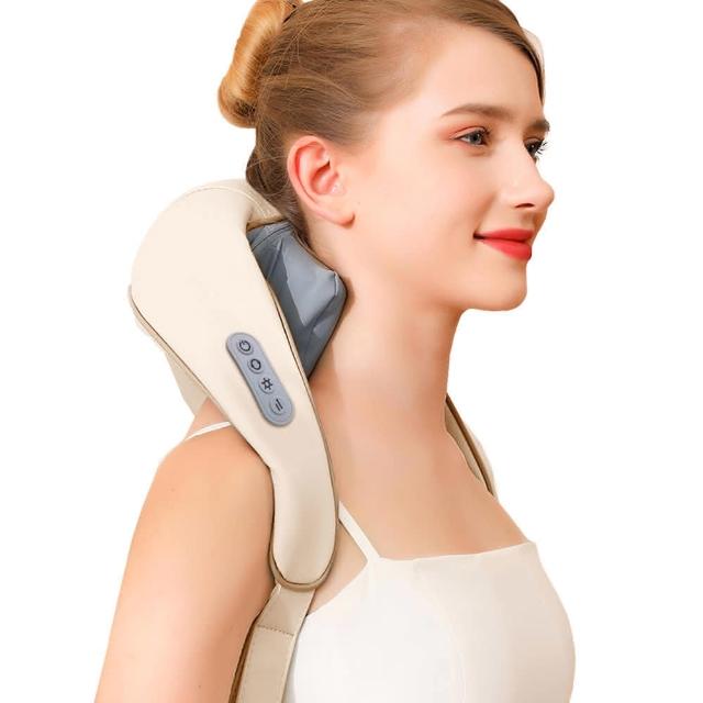 【FJ】擬真手感無線肩頸按摩器MSG2(加熱按摩 肩頸揉捏 禮品送禮必推 BSMI認證)