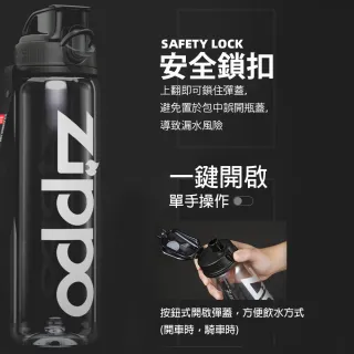 【Zippo】運動水壺酷動系列-個性運動水壺-極地白800ML(運動水壺)