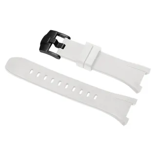 【Golden Concept】Apple Watch 44/45mm 橡膠錶帶 ST-45-RB 白橡膠/黑扣環