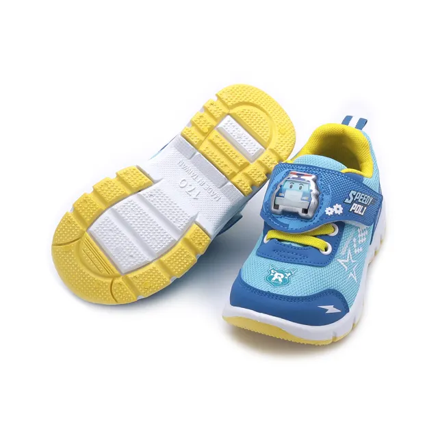 【POLI 波力】16-19cm 電燈運動鞋 藍 中童鞋 POKX46116