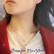 【Crossfor New York】日本原裝純銀懸浮閃動項鍊祈禱愛情(提袋禮盒-生日周年禮物 情人節送禮)