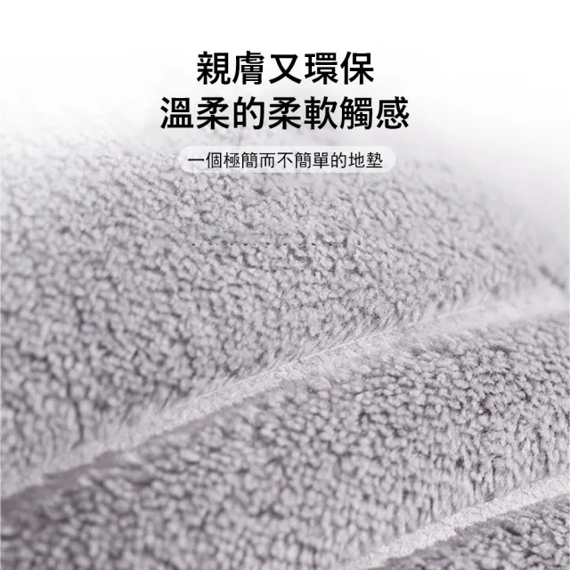 【Kyhome】加厚慢回彈記憶棉浴室防滑地墊 超強吸水 室內腳踏墊/門墊(40x60cm)