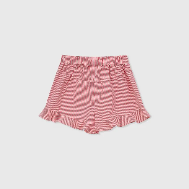 【GAP】女童裝 Logo純棉抽繩鬆緊短褲-粉紅色(466724)