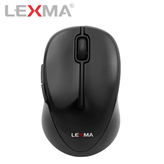 LEXMA M300R 2.4G無線光學滑鼠-黑