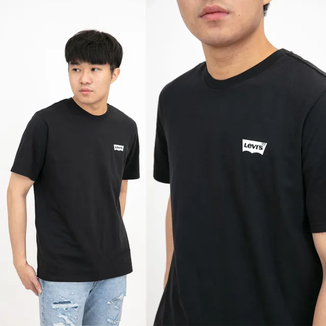 【LEVIS】回頭率系列 Levis 背後 鯨魚翻驣  短T 黑色 短袖 極光 上衣 保證正品 平輸品(短袖 T恤9476B#5)