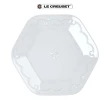 【Le Creuset】瓷器雪藏時光系列六角盤25cm(珠光白/無花果/貝殼粉 3色選1)