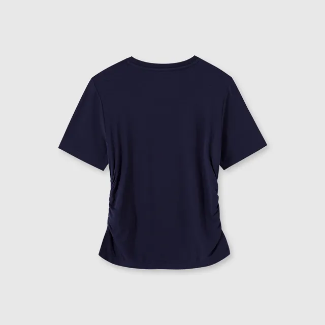 【GAP】女童裝 Logo印花圓領短袖T恤-海軍藍(465945)