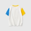 【GAP】男幼童裝 Logo純棉小熊印花圓領短袖T恤-白色(465360)