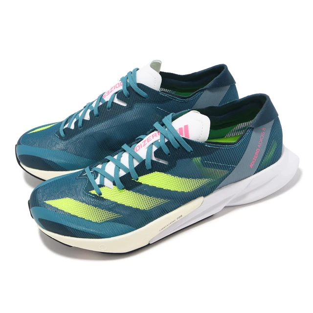 adidas 愛迪達 慢跑鞋 Adizero Adios 8 W 女鞋 湖水藍 綠 超輕量 緩震 運動鞋 愛迪達(HP9722)