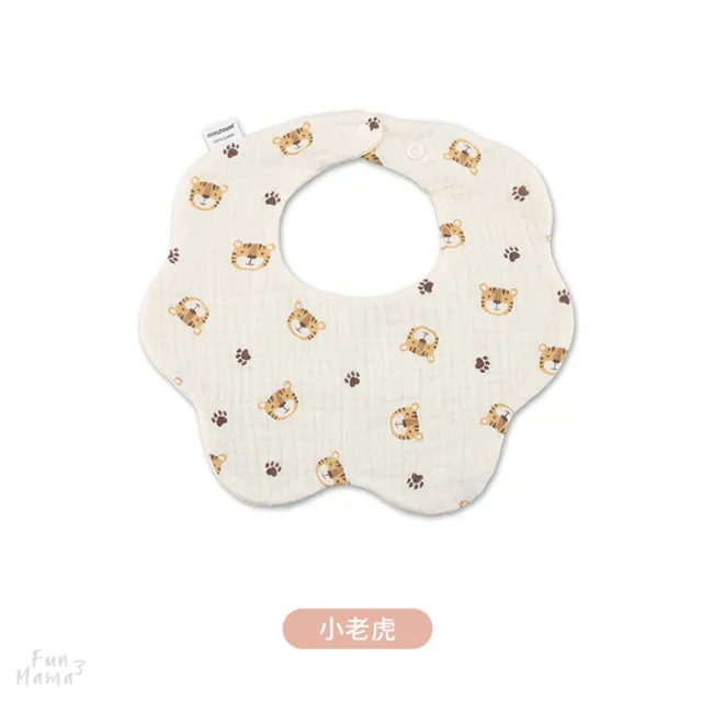 【放了媽媽】3件組-嬰兒口水巾-寶寶圍兜-吸水6層紗(25款)
