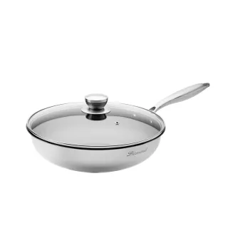 【CookPower 鍋寶】Diamond系列鋼鑽不沾深炒鍋鑽石鍋28CM IH爐可用鍋(含蓋)