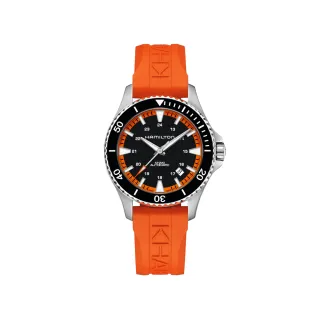 【HAMILTON 漢米爾頓】卡其海軍系列SCUBA腕錶 40mm(自動上鍊 中性 膠帶 H82395331)
