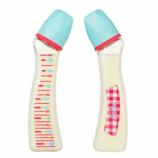 【Doctor Betta】日本 Jewel S3哺乳瓶系列 曲線奶瓶 240ml 藍綠款(標準型奶瓶 防脹氣奶瓶)